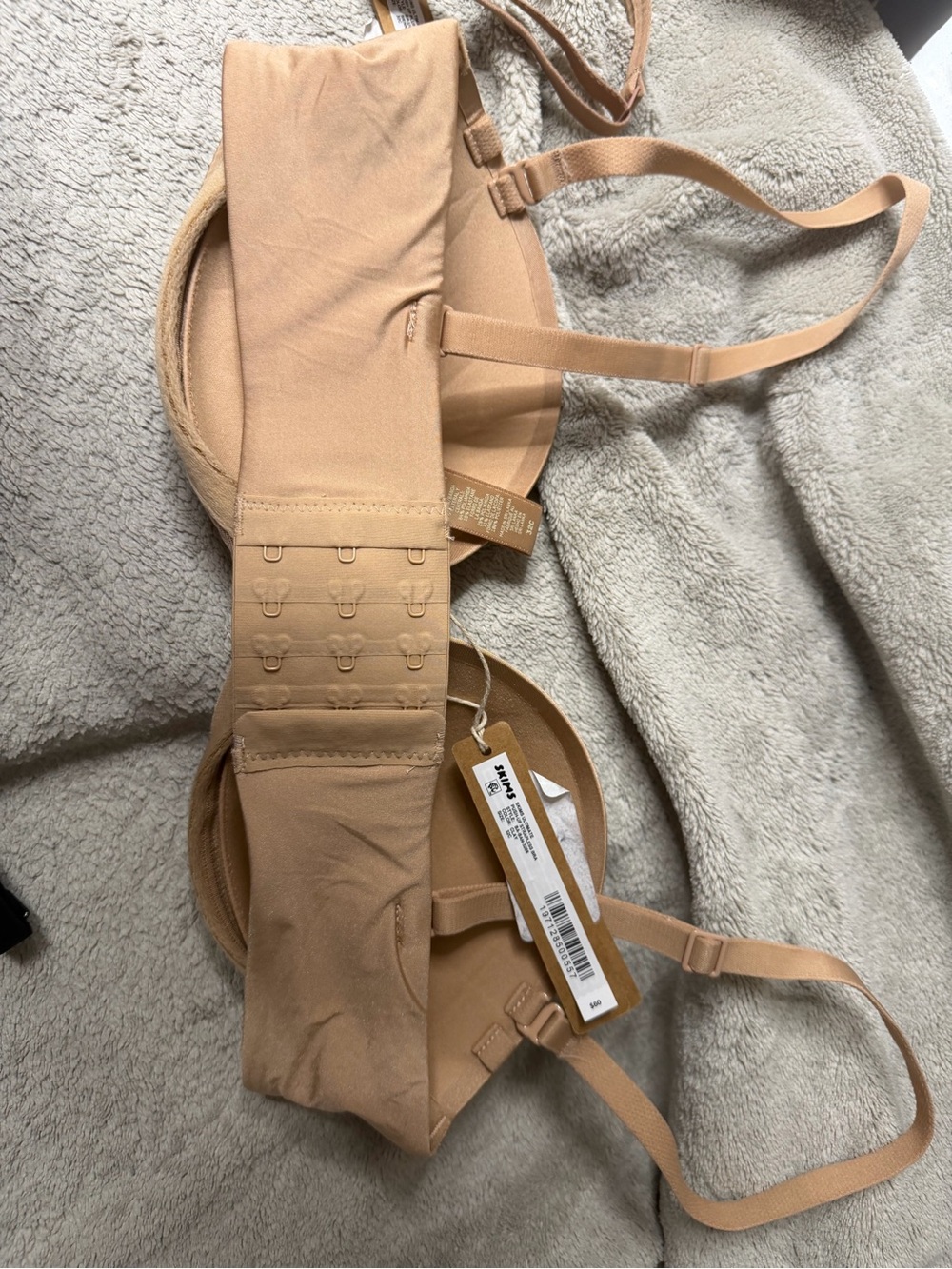 SKIMS Smooth T-Shirt Bra Pack in Nude, Tan, and Black - Picture 5 of 8